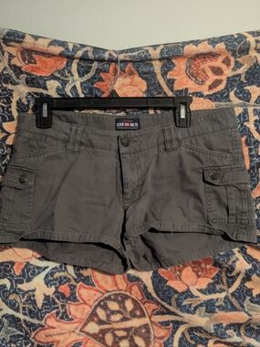 EckoRed By Ecko Unltd Gray/Green Cargo Shorts Sz 9/10